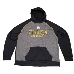 Fanatics NFL Pittsburgh Steelers Y2K Football Hoodie Black Size 2XL A004608